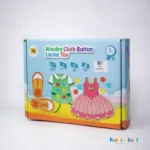 New Wooden Cloth Button Lacing Toy