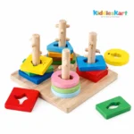 four column geometric shape sorter