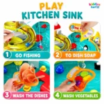 2-in-1 DIY Play Pool & Kitchen Sink Set