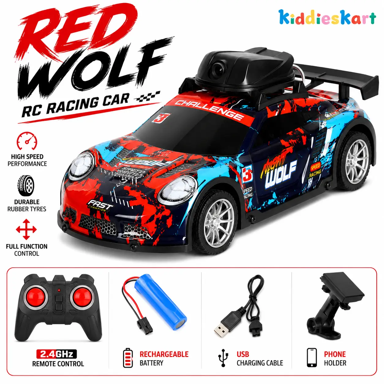 FPV WiFi RC Racing Car FPV WiFi RC Racing Car red