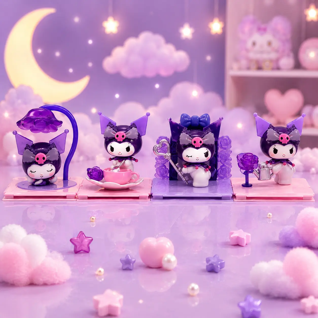 Kuromi Action Figure Set of 4 - part 1