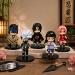 Naruto mini action figure set display