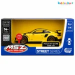 Porsche 911 GT2 RS Die-Cast Car- yellow