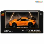orange Porsche die-cast alloy car