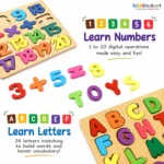 3-in-1 Wooden Educational Puzzle Board Set for Kids