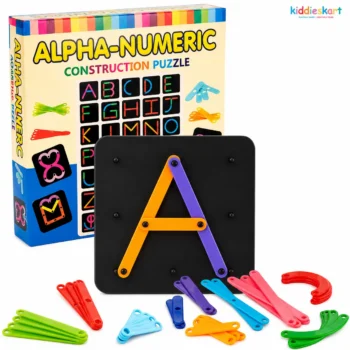 Alpha-Numeric Construction Puzzle Board